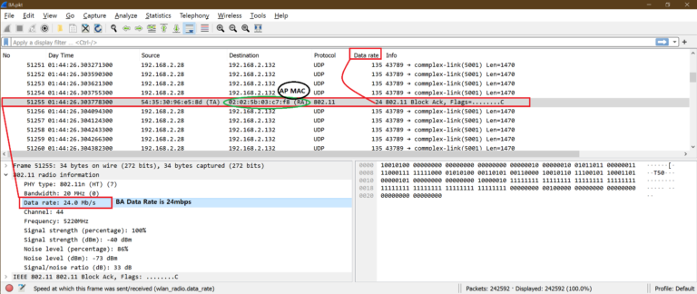 Block Acknowledgement (BA) – Wi-Fi and Wired Network