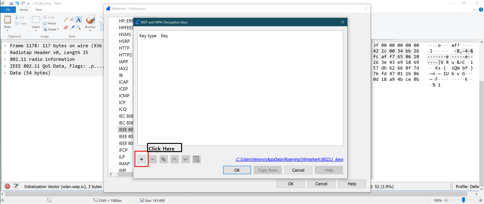 How to decrypt 802.11 ( WLAN / Wireless ) encrypted packets using ...